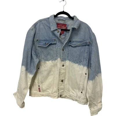 Chaqueta Unionbay Trucker Mujer Pequeña Azul Revolution Denim Tie Dye Ombré Foto 1 de 4