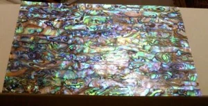 Big 5.5" x 9.5" Awesome Blue Purple Paua INLAY OVERLAY Luthier Scrapbooking DIY - Picture 1 of 5