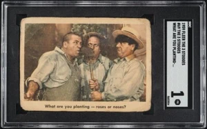 1959 Fleer The 3 Stooges What Are You Planting - Roses Or Noses? #69 SGC 1 - Picture 1 of 2