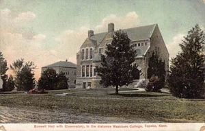 Postcard KS: Washburn College, Topeka, Kansas, DB Posted 1910, Antique - Picture 1 of 2