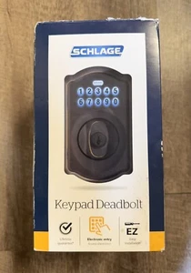 NUOVO Schlage BE365 V CAM 716 tastiera elettronica catenaccio Camelot bronzo invecchiato - Foto 1 di 4