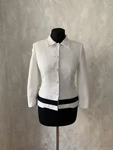 Versus Versace Women White Blazer With Jellyfish Buttons Size 42 - Picture 1 of 5
