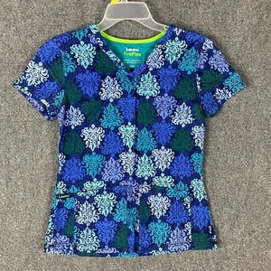 Landau Scrubs Top Women's XS Modern Fit Cotton Stretch Adults - Picture 1 of 8