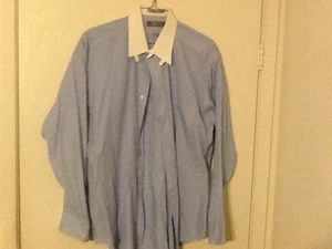 Shirt Hennessy By Van Heusen Long Sleeve Dress  Shirt 17-34/35 - Picture 1 of 3