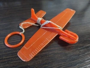 Aereo sovietico vintage per bambini su corda plastica originale made in URSS. - Foto 1 di 18