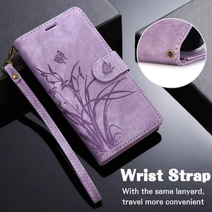 Funda tipo billetera de cuero magnética para Samsung S25 Ultra S25 Edge S22 S21 S20 S23 FE - Imagen 1 de 39