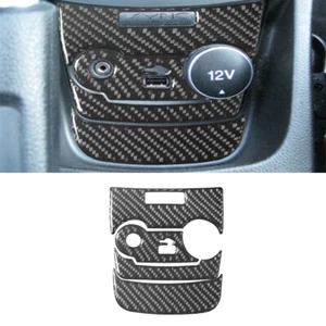 4Pcs For Ford Fiesta 11-15 Carbon Fiber Console USB/AUX Input Panel Cover Trim - Picture 1 of 10