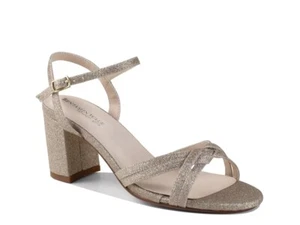 New Touch Ups by Benjamin Walk Elle Champagne Sandals Sling Back Open Toe Sz 10 - Picture 1 of 7