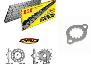 KIT TRASMISSIONE CATENA DID 520 VX3 CORONA PIGNONE HONDA XR-R 600 + FERMO - Foto 1 di 4