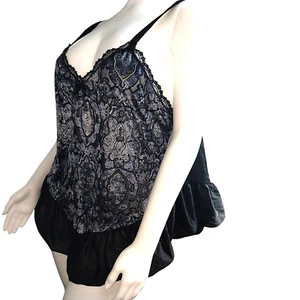 Apt 9 Sexy Teddy Damen CD Gr. 2XL blau schwarz Babydoll Spitze 1 Stück - Bild 1 von 19
