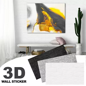 3D Thickened Foam Self-Adhesive Wall Panels Creative Decora Waterproof & Durable - Picture 1 of 26