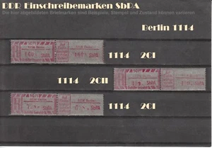 DDR R-Zettel SbPA Einschreibemarken BERLIN 1114 bis 1199 postfrisch ** LOT - Bild 1 von 19