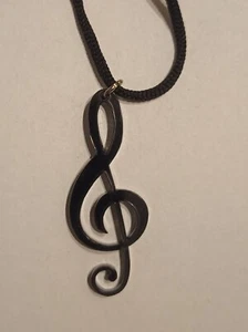 COLLANA CIONDOLO PLEXIGLASS CHIAVE DI SOL C157 - Imagen 1 de 1