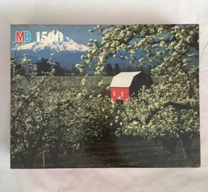 MB York Hood River Valley OR 1500  Piece Jigsaw Puzzle Vtg 1992 NIB - Picture 1 of 2