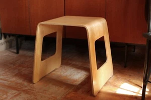 TRUE VINTAGE IKEA HOCKER BENJAMIN Holz Nachttisch Birke-Furnier Lisa Norinder - Bild 1 von 9