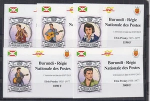 ST932Id. Burundi - Estampillada sin montar o nunca montada - Arte - Elvis Presley - 2013 - De lujo - Imperfecto - Imagen 1 de 1
