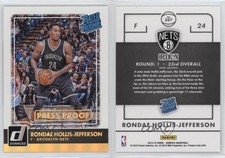 2015 Panini Donruss Rated Press Proof Gold /10 Rondae Hollis-Jefferson Rookie RC