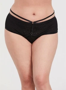 Arnés trasero Torrid Curve negro con tiras panty descarado nuevo con etiquetas nuevo 00X - Imagen 1 de 4