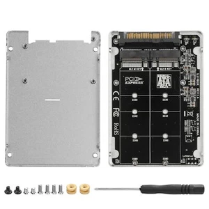 Combo 2 en 1 M.2 NVME/NGFF à U.2SFF-8639 Carte Adaptateur PCI-E Clé M/SATA Cl... - Afbeelding 1 van 7
