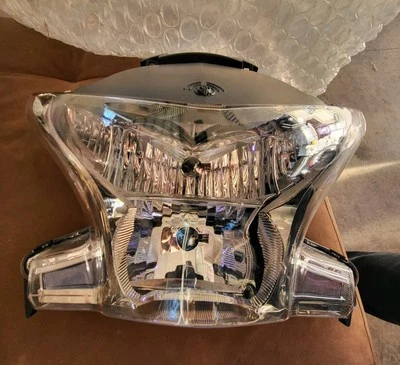 Conjunto de faros faros transparentes para Honda 2010 2016 VFR1200F VFR 1200 Foto 1 de 4