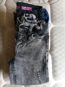 Bundle Of 4 Girls Jeans. 3T Wonder Nation, Childrens Place 5T, 6 Slim Skinny - Picture 1 of 12