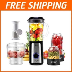 Multifunctional 5 in 1 Electric Blender & Food Processor - Ideal for Smoothies - Picture 1 of 11