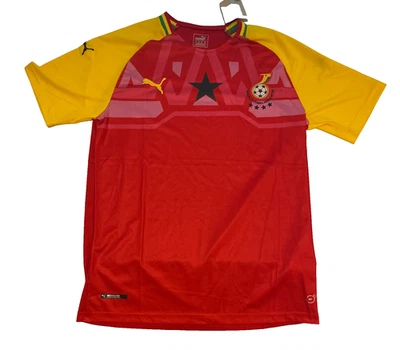 PUMA Ghana National Soccer Team Medium NEW with Tags Shirt Black Star - Image 1 of 4