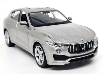 Burago 1/24 - Maserati Levante SUV coche modelo a escala fundido plateado Foto 1 de 4