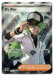 N's Plan 163/086 - Pokémon TCG - Black Bolt Ultra Rare Full Art Trainer Holo - Picture 1 of 2