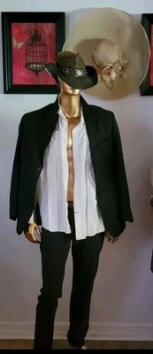 GIANPAULO FOR MALIBU CLOTHES BEVERLY HILLS ing Loro piana 44R BLAZER Striped #R3 - Image 1 of 4