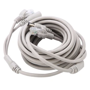 RJ45+DC Ethernet CCTV Cable For IP Cameras NVR System 10Mbps100Mbps (5M) - Picture 1 of 11