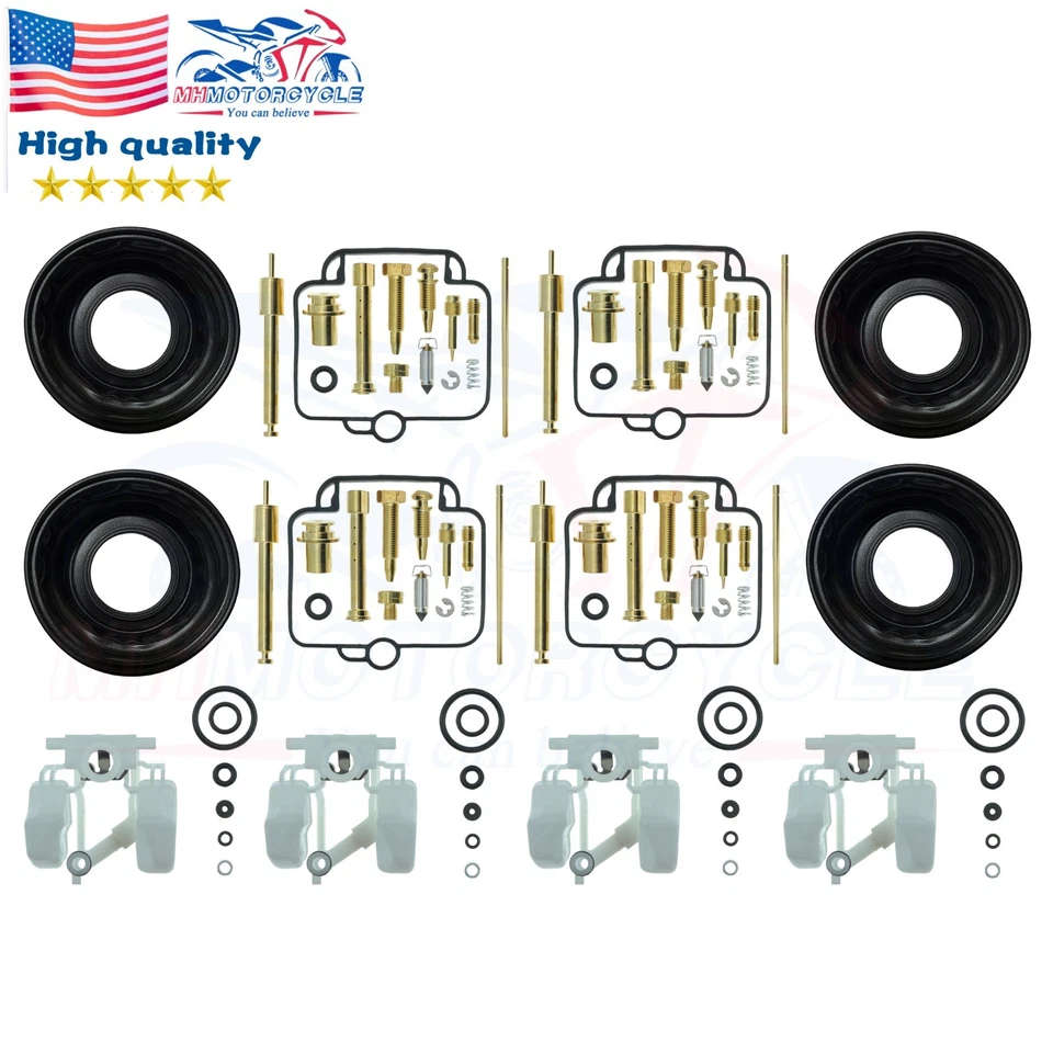 4x Carburetor Repair Kit Diaphragm Float Fit For SUZUKI GS500 GS500E 89-00 -US - Изображение 1 из 4
