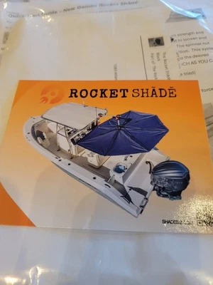 Rocket Shade Black Umbrella, No Hardware. - Image 1 of 2