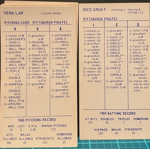 1960 Pittsburgh Pirates Ot, Strat-O-Matic béisbol, excelente a casi nuevo, las 20 cartas - Imagen 1 de 1