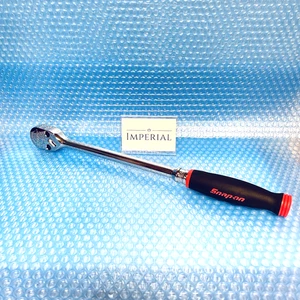 Snap-on SHL80A 1/2" Red Soft Grip Fixed Head Long Ratchet Used From Japan - Imagen 1 de 11