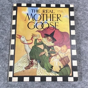 Vintage 1944 THE REAL MOTHER GOOSE Kinderreime Rand McNally HardBack Large - Bild 1 von 7