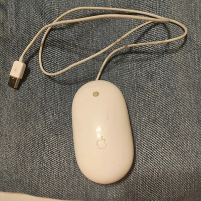 Apple Wired Optical Mighty Mouse A1152 - USB - Scroll Wheel - Tested & Works - Image 1 of 4