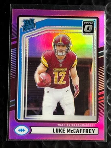 2024 Panini Optic - Rated Rookie Luke McCaffrey #302 Pink Prizm (RC) Commanders - Picture 1 of 2