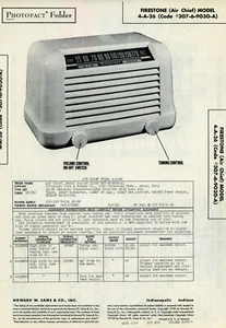 Vintage Sam's Photofact/Schematic Folder Firestone Air Chief Model #4-A-26 SFF73 - Bild 1 von 1