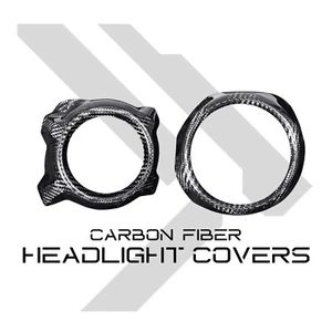 MOS Carbon Fiber Headlight Covers Set for Yamaha Zuma 125 2022-2025 - Picture 1 of 12