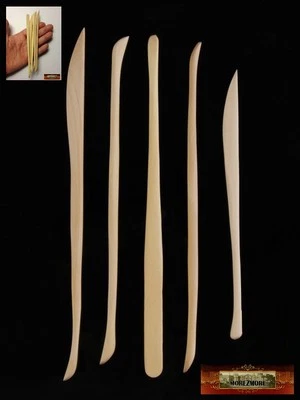 M00980 MOREZMORE Juego de 5 Mini Herramientas de Arcilla de Madera Madera Dura Detalle Fino Esculpido Foto 1 de 2