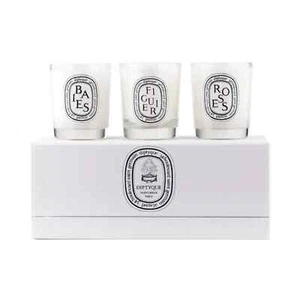 New Diptyque Scented Candle Discovery Set: Baies, Figuier, Roses 70g x3pcs - Picture 1 of 7
