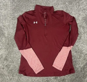 Under Armour Pullover Locker Half Zip Long Sleeve Shirt Women Size S 1309958 NWT - Picture 1 of 5