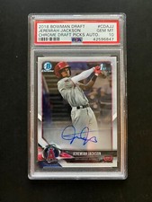 2018 1st Bowman Chrome Draft JEREMIAH JACKSON Auto - PSA 10 - GEM MINT