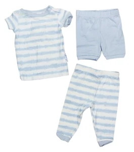 Max & Olivia 3-Piece Baby Boys 12M Top, Pants & Shorts Outfit Set NWT Blue/White - Picture 1 of 1