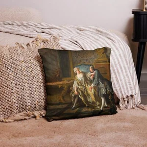 The Garter Jean François de Troy Pillow Case - Picture 1 of 2
