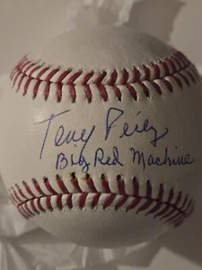 Tony Perez Jsa Autographed Baseball W/ Big Red Machine Inscription - Picture 1 of 4