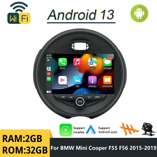 9" Android 13 Car Stereo Radio Carplay 2+32GB For 20152019 Mini Cooper