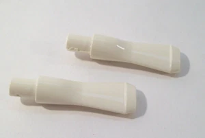 New Mini Pipe Stems Lot, Bits, White Plastic Straight Stem, Non-Filtered - Picture 1 of 4