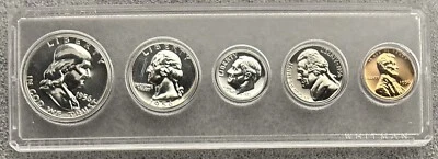 1956 5 Silver Coin Proof Set in Whitman Plastic Set Holder          BOX-CS1 - Image 1 of 2